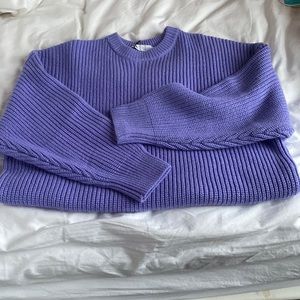 zara lilac sweater